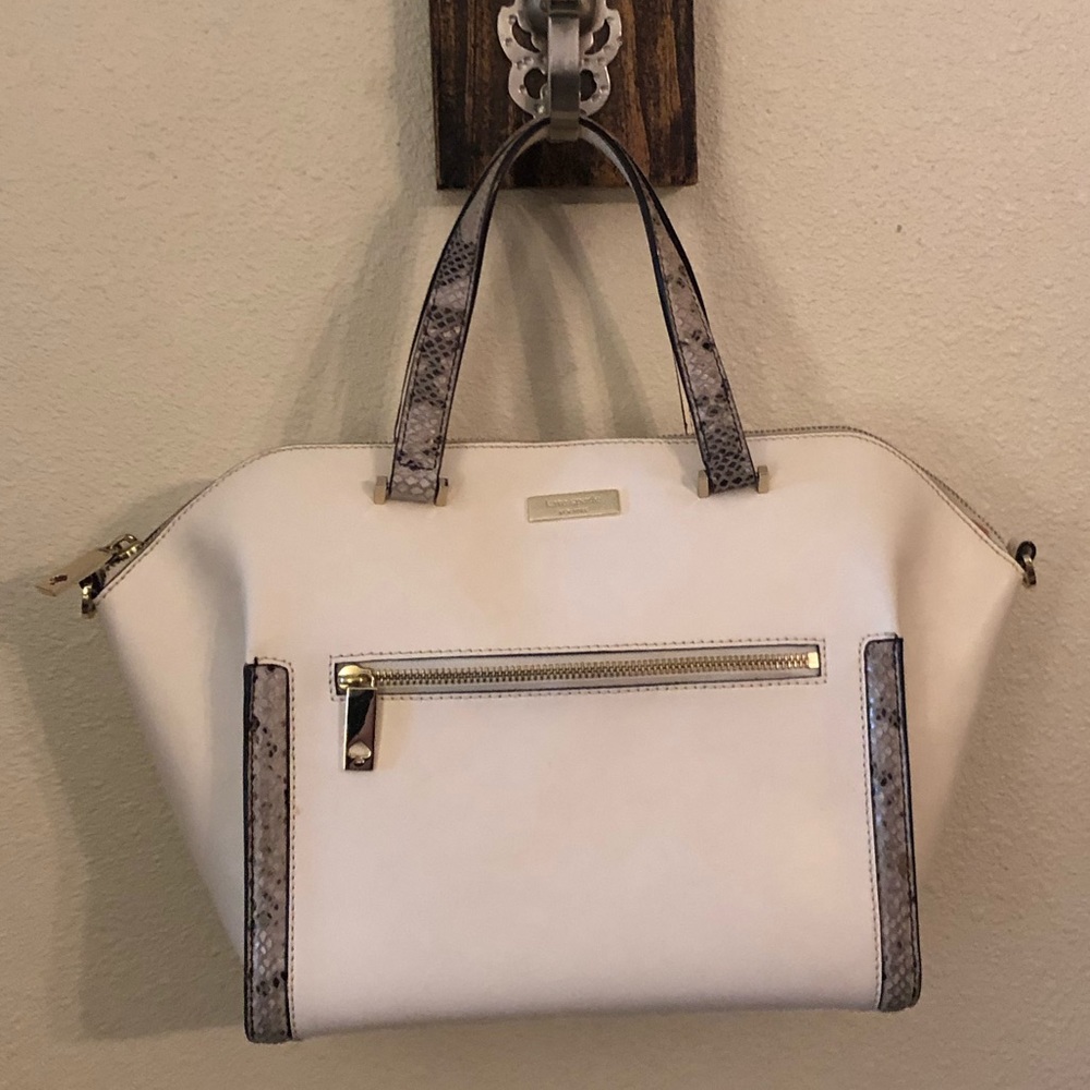 Kate Spade White and Snake handbag